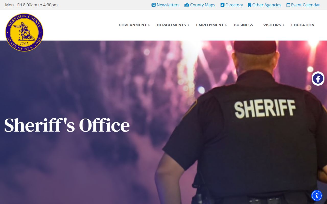 Herkimer County inmate population sheriff office page with jail reports